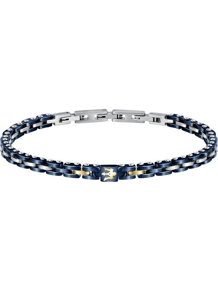 MASERATI Edelstahlarmband Maserati Herren-Armband Edelstahl, Keramik
