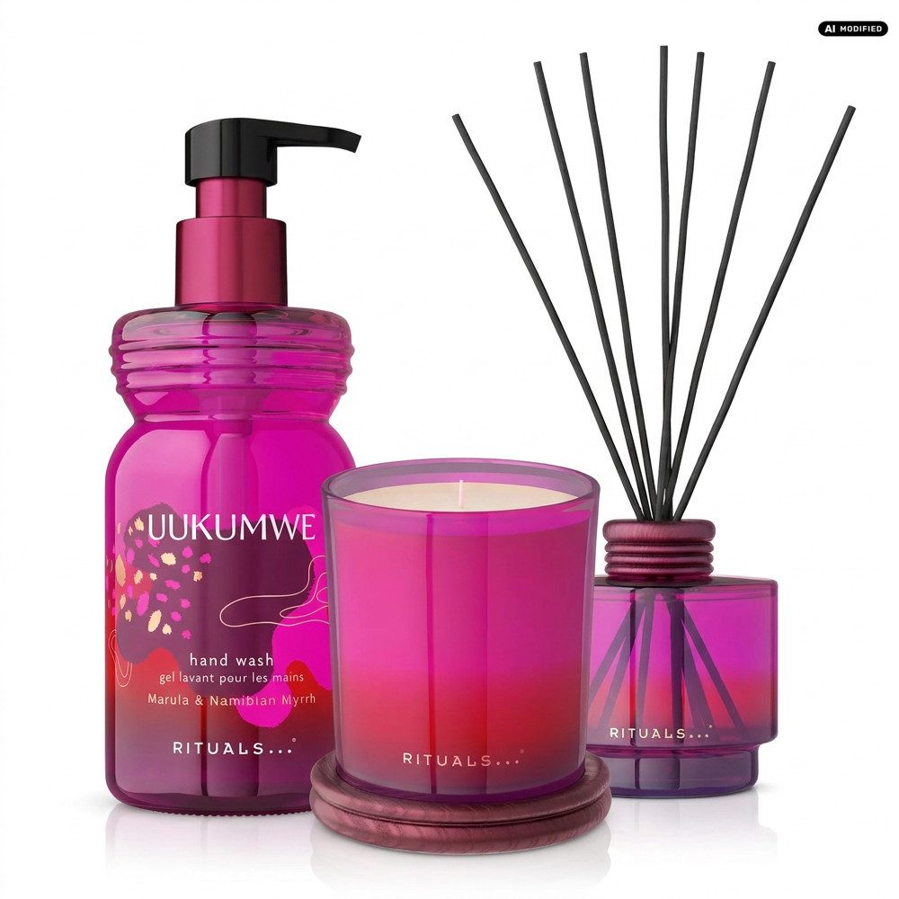 Rituals Flüssigseife Rituals Uukumwe Hand Wash Candle Fragrance Sticks Set, Handpflege und Home-Fragrance Set mit warmem Uukumwe-Duft