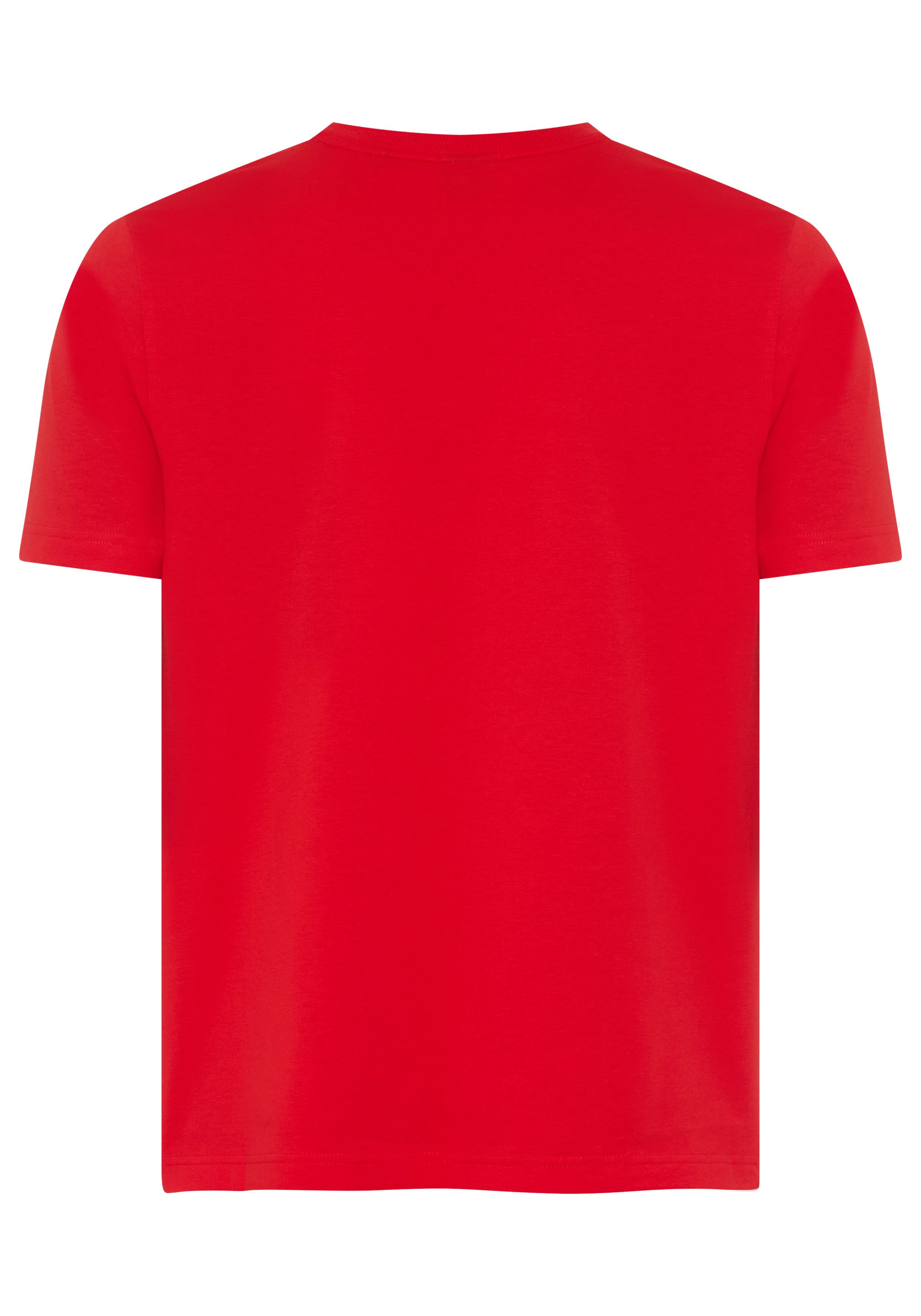 BOSS GREEN Rundhalsshirt Tee Regular Fit Stretch Jersey Cotton, Logo on Chest, Rundhals