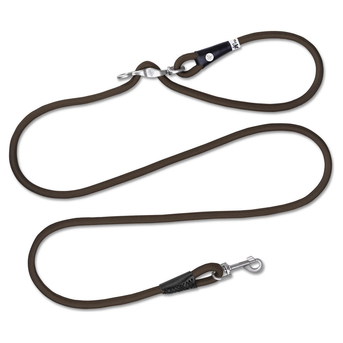Curli Hundeleine Vario Comfort Leine braun