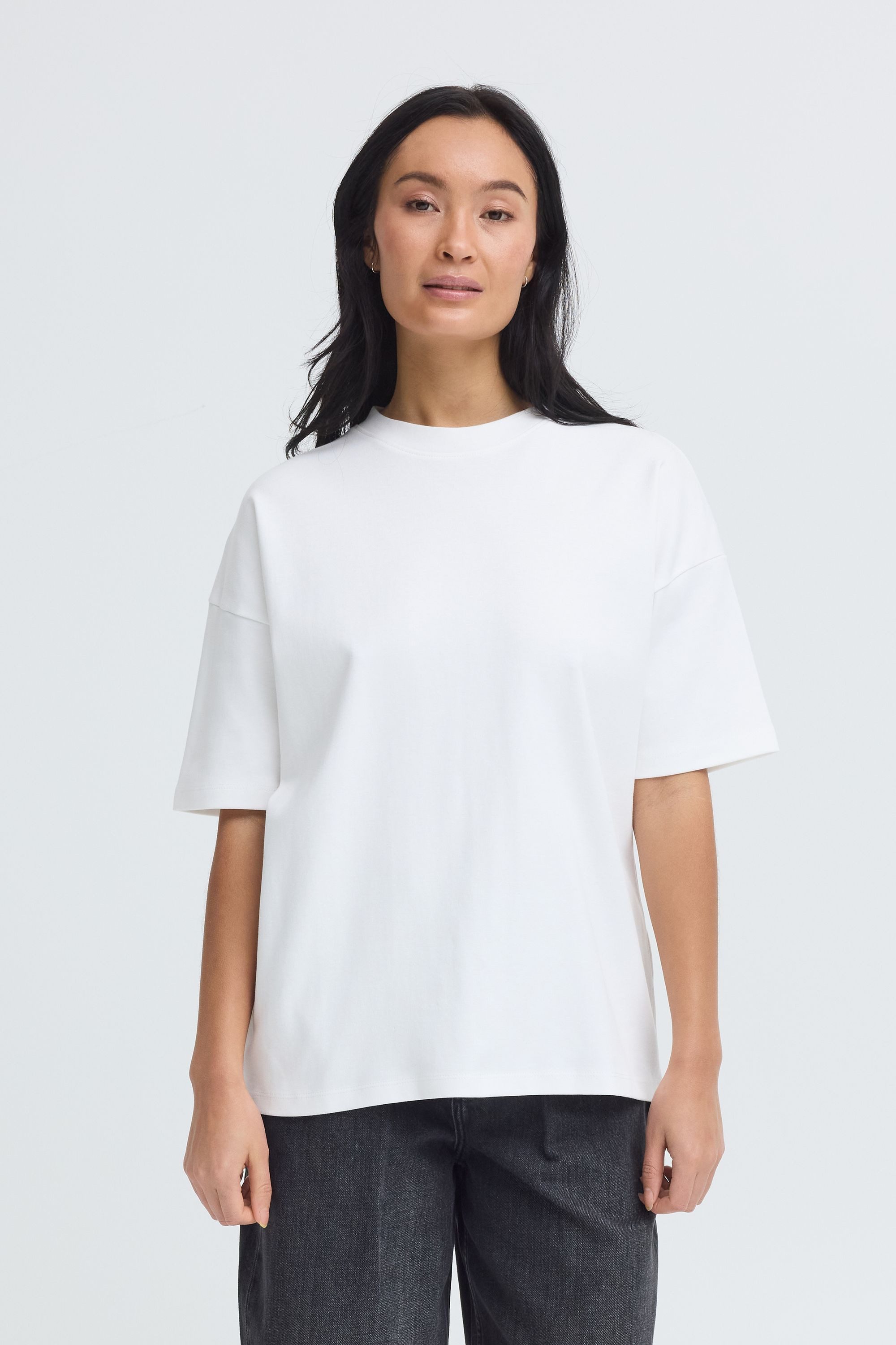 OXMO Rundhalsshirt OXNSandy Boxy T-Shirt