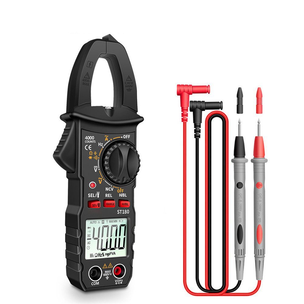 Hikity Spannungsprüfer ZangenMultimeter AC&DC Digital Zangenmessgerät Stromzange Digital TRMS, (ZangenMultimeter), Digitales Multimeter