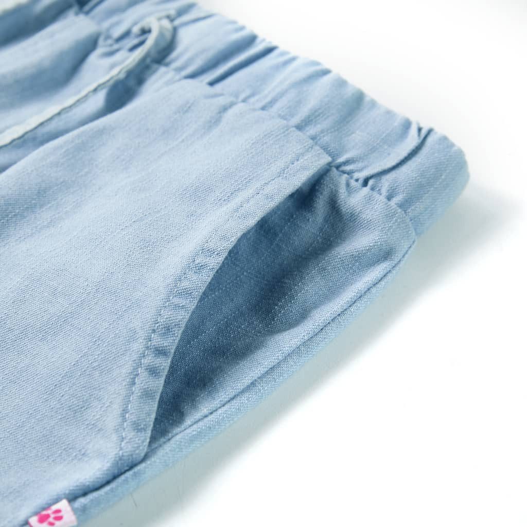 vidaXL Trainingshose Kindershorts Helles Jeansblau 140