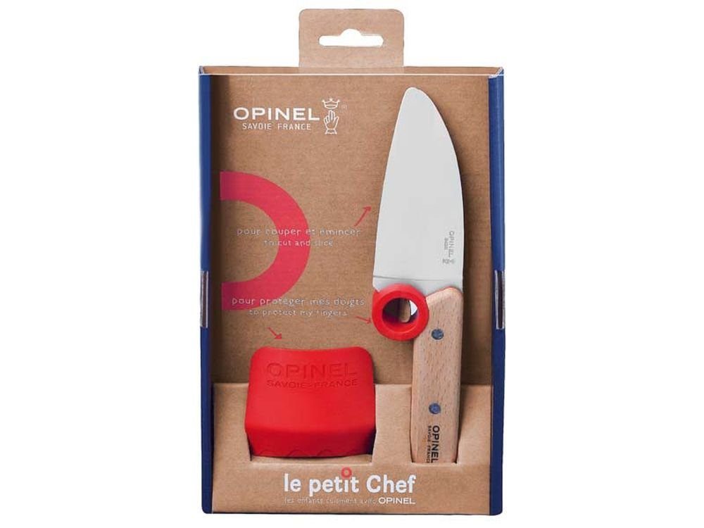 Opinel Ножі-Set Le petit Chef Kochmesser Fingerschutz rostfrei (2-tlg)