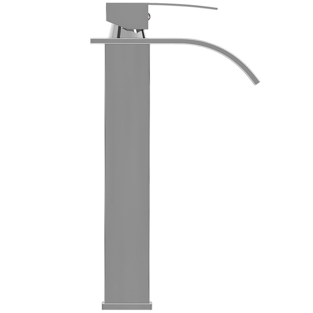 Lomadox Waschtischarmatur FAUCET-140 Edelstahl Waschbeckenarmatur 30,5 cm hoch in Silber/Chrom – Bild 5 von 5