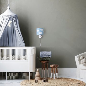 Paco Home Wandleuchte Luca Cosmo, ohne Leuchtmittel, Kinderzimmer Wandleuchte Kind Kinderlampe Wolken Himmel Mit Stecker