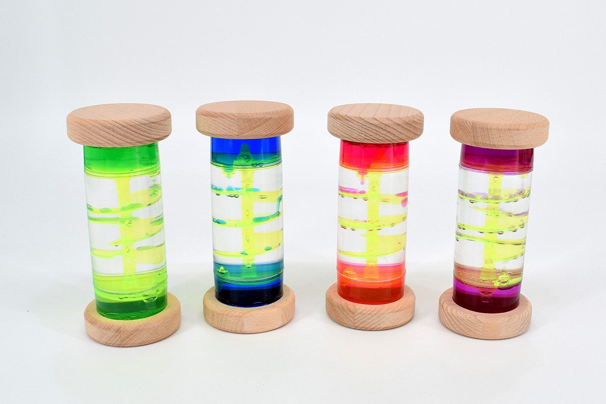 CHiLA Sanduhr Sanduhr Flüssig Spirale - Holz einzeln