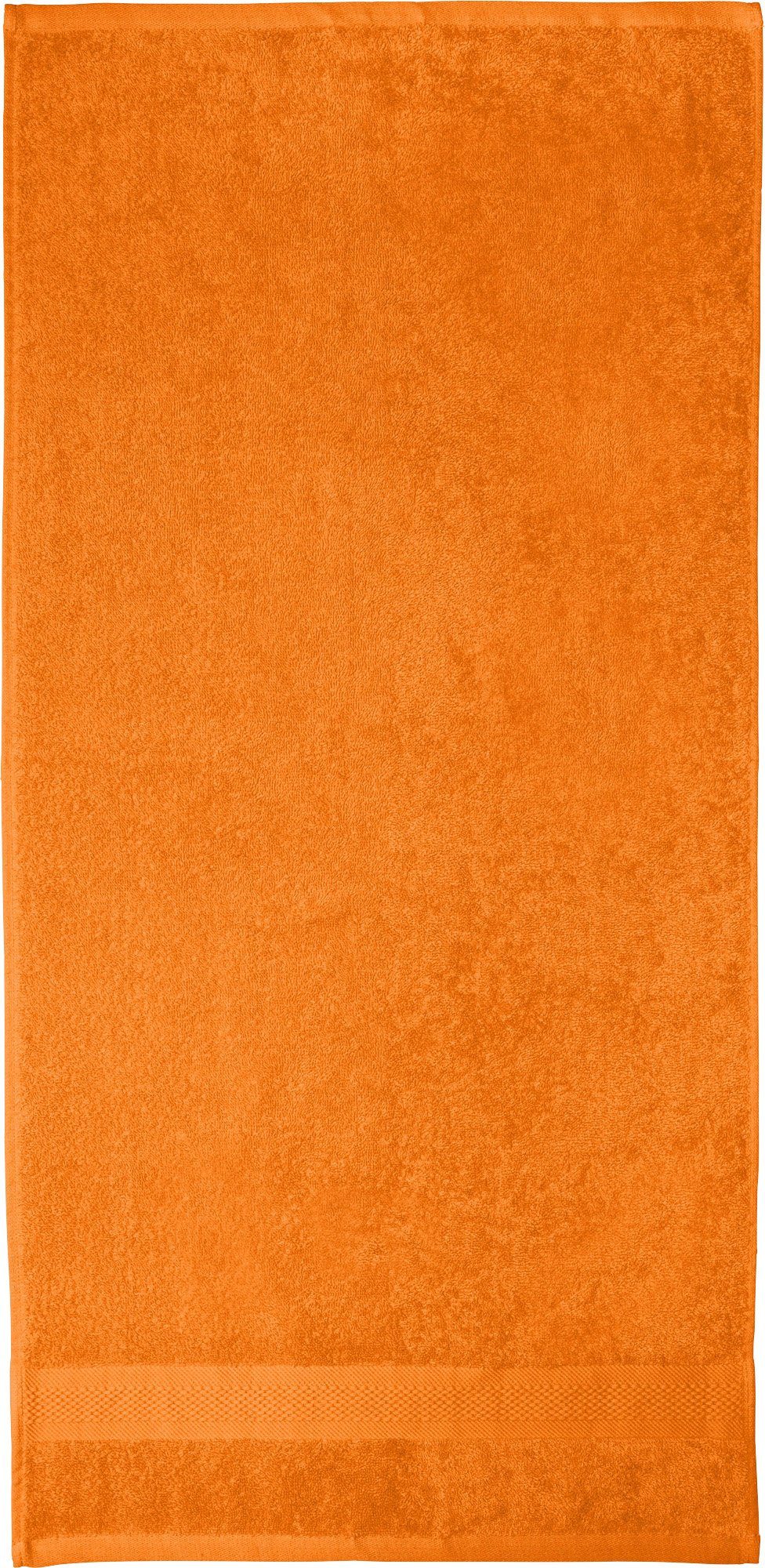 "Chicago", Frottier REDBEST (1-St), Walk-Frottier Uni orange Handtuch Handtuch