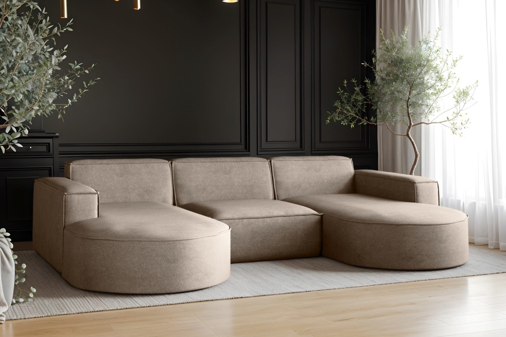 Kaiser Möbel Ecksofa Sofa U form, günstig online kaufen