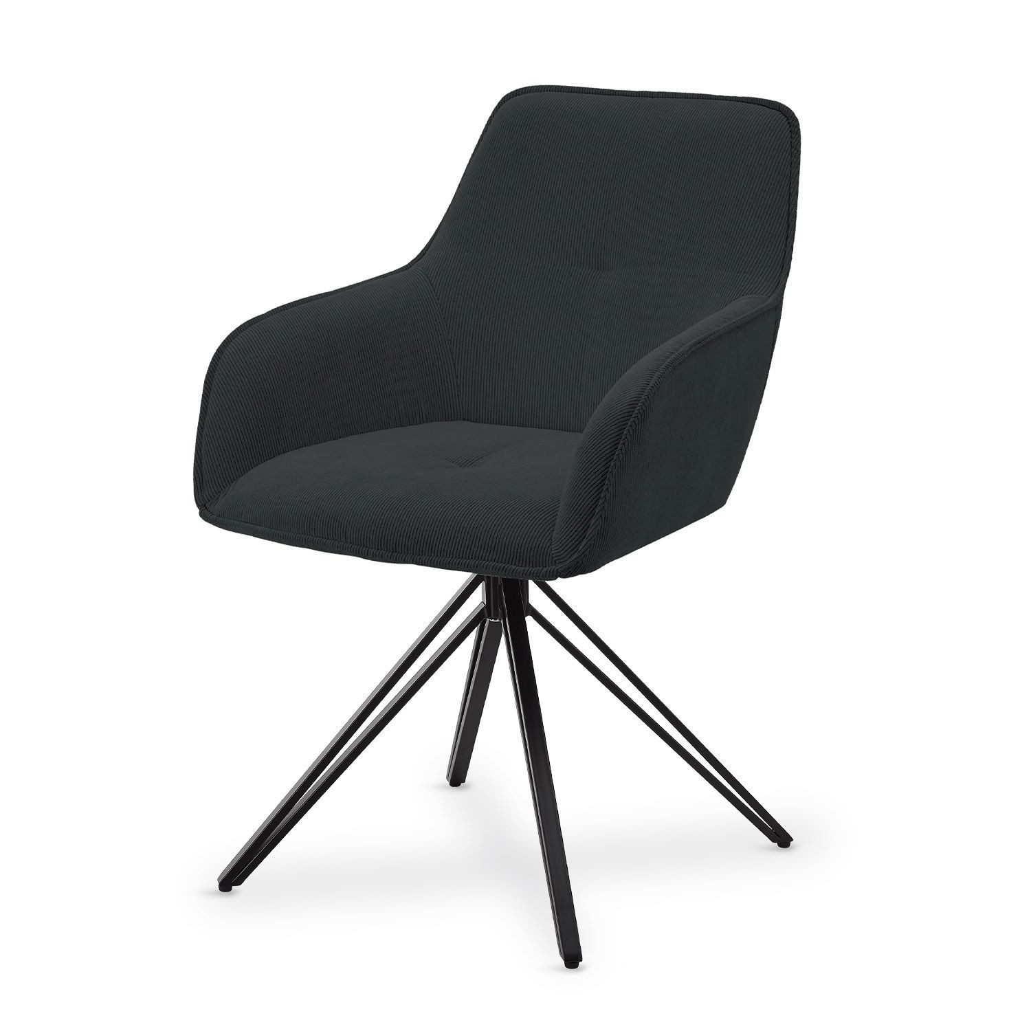 Juskys Esszimmerstuhl Clyde, modern, Stoff Bezug, günstig online kaufen
