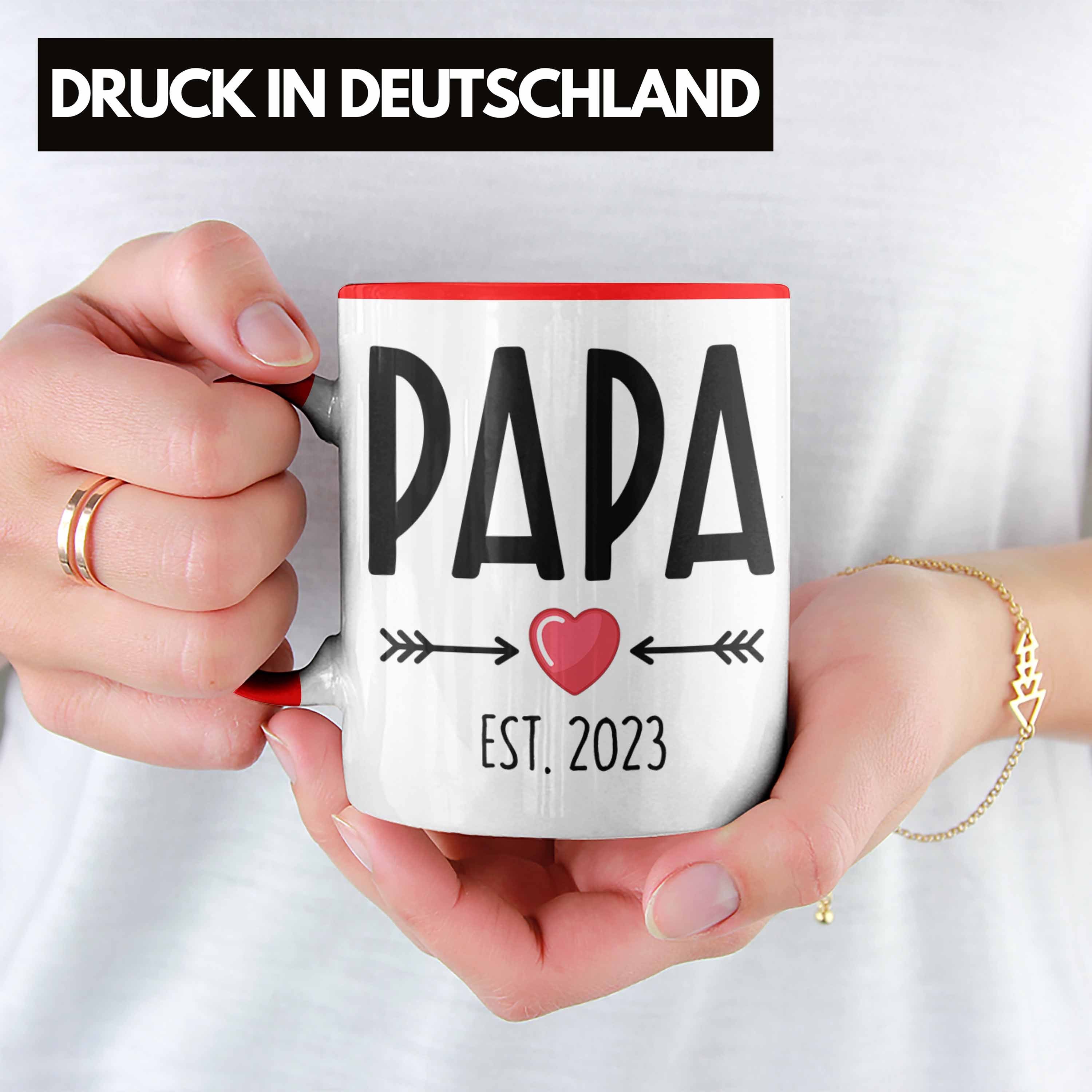 Rot Wirst Tasse Du Geschenk 2023 Papa Trendation - Tasse Trendation Schwangerschaft
