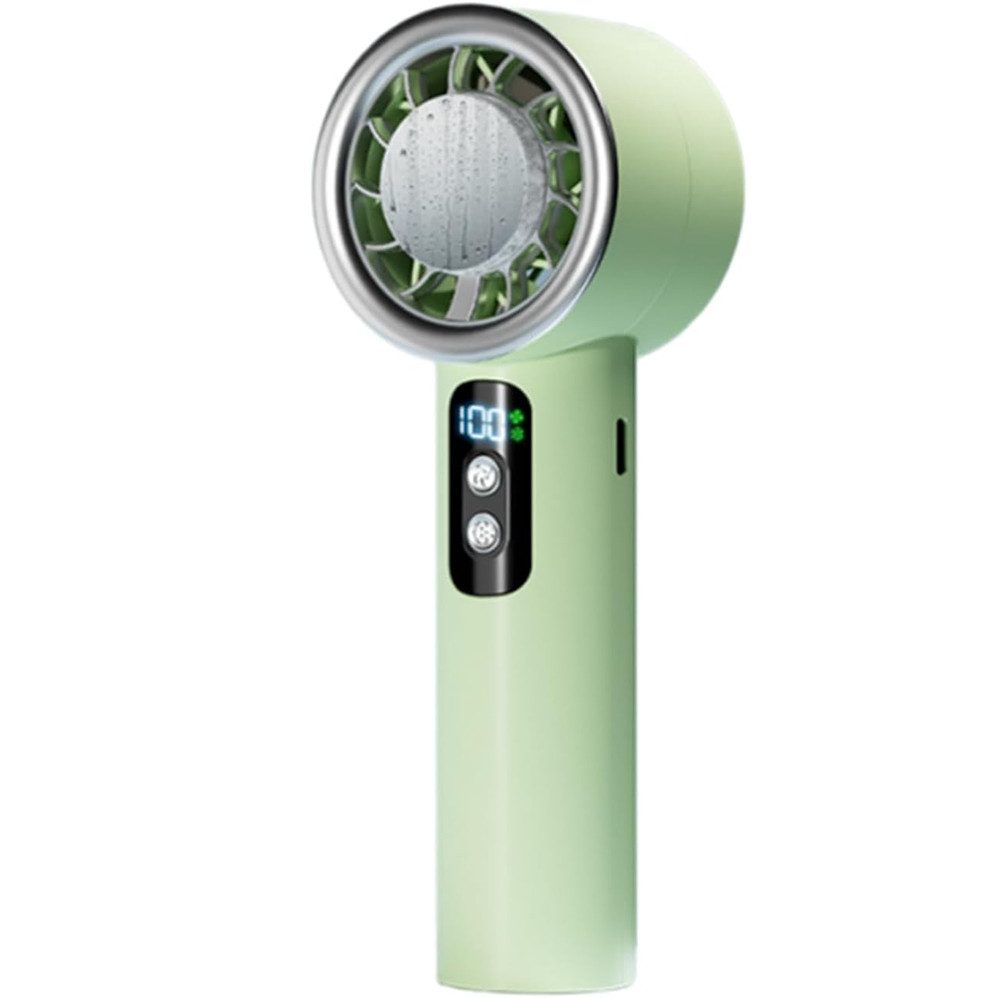 nsihing Handventilator Mini tragbarer Handventilator –Akku 5 Stufen Tischventilator, mit LED-Display, ideal für Reisen, Büro und Wimperntrocknung