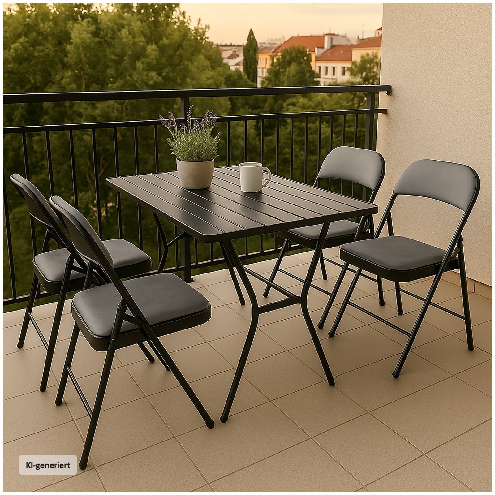 HTI-Living Klappstuhl 4er Set Klappstühle mit Polsterung (Set, 4 St), Gästestuhl Familienfeiern Firmenveranstaltungen