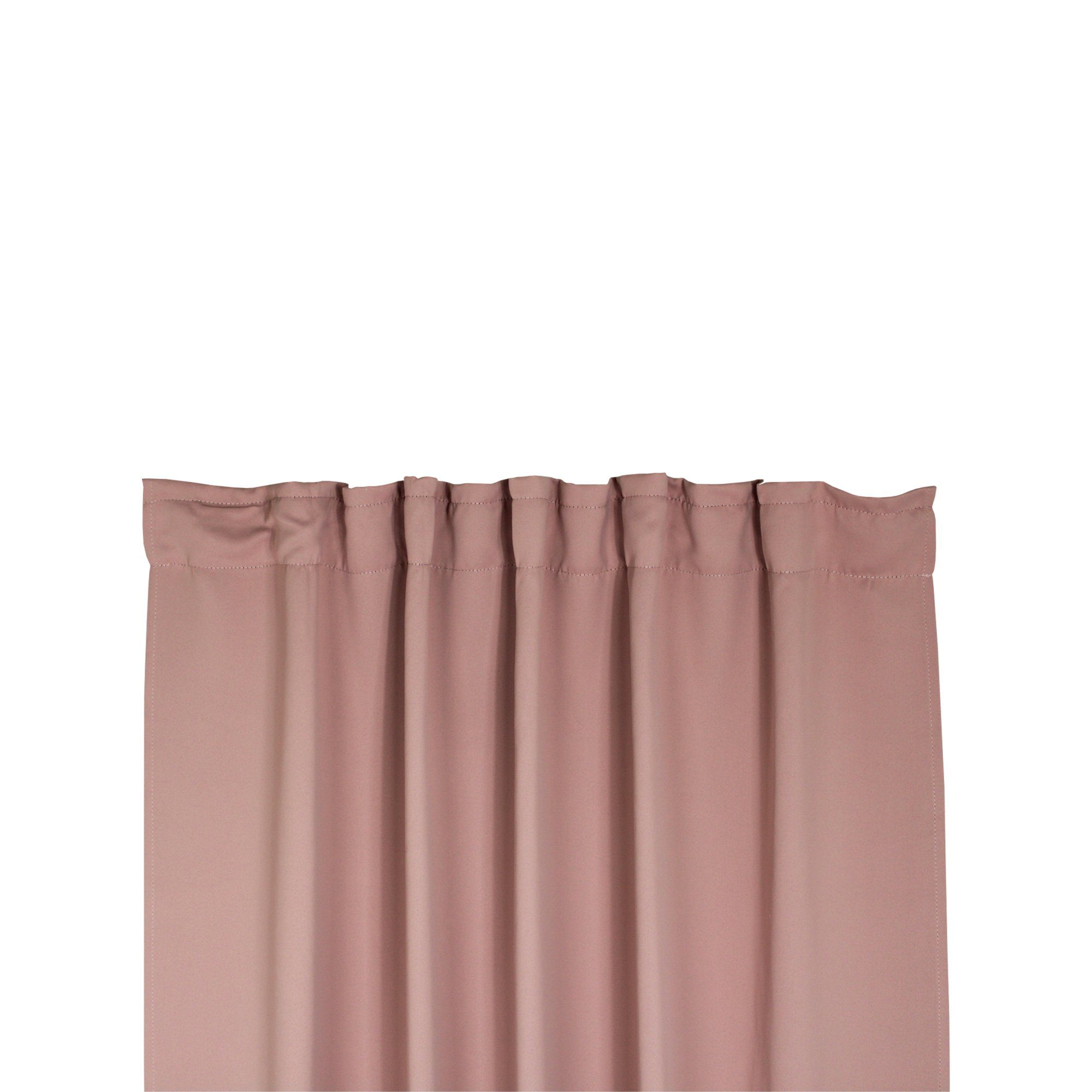 Polyester Verdunkelungsvorhang Rosa (1 verdunkelnd, Kräuselband Kräuselband Deko, Thermo- Haus Verdunklungsvorhang St), blickdicht Vorhang und Gardine,