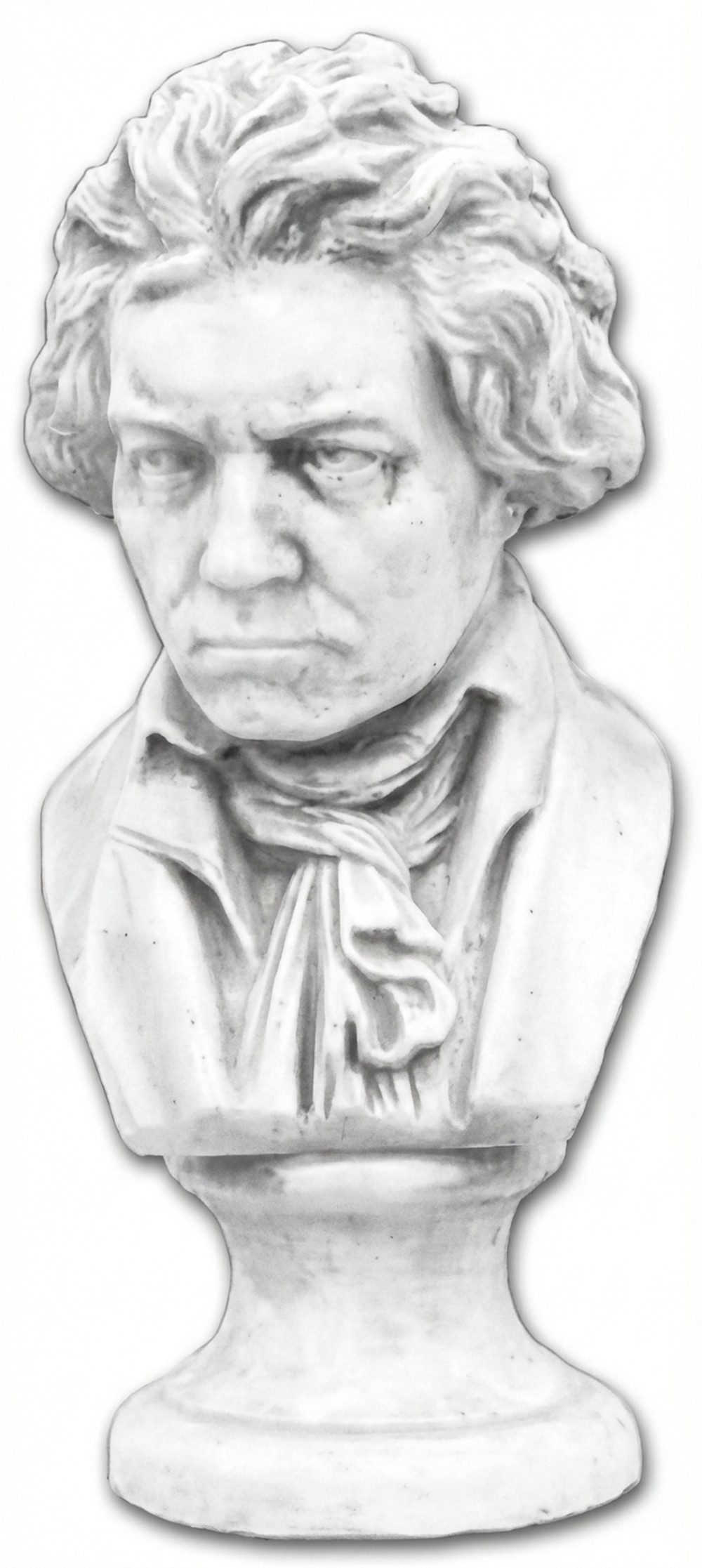 JVmoebel Skulptur Beethoven Büste aus Kunststein in detailreicher Ausführung, Made in Europa