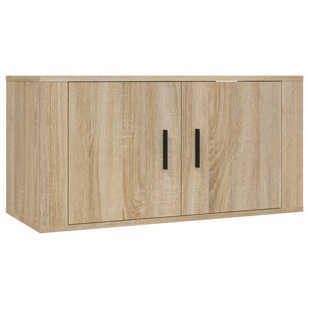 Sonoma vidaXL Holzwerkstoff Sonoma-Eiche (6-St) Eiche 6-tlg. TV-Schrank TV-Schrank-Set