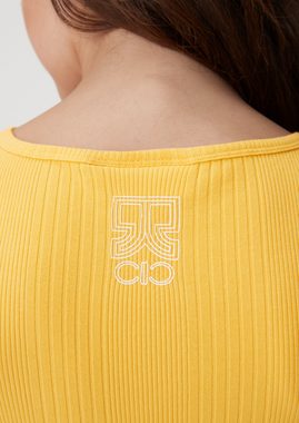 comma casual identity Shirttop Top aus Baumwollmix Artwork