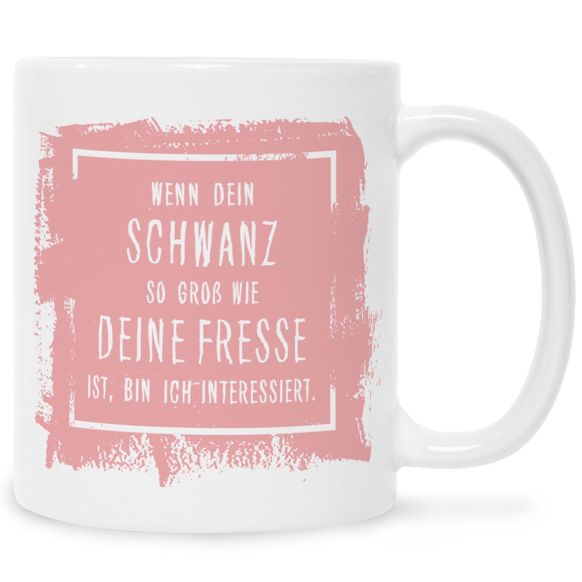 GRAVURZEILE Tasse Bedruckte Tasse mit Spruch – Wenn dein Schwanz - Lustige Geschenke - Geschenk für Mama Papa Freunde Geburtstag Muttertag Vatertag Valentinstag Weihnachten - für Männer & Frauen - für Sie & Ihn Weiß