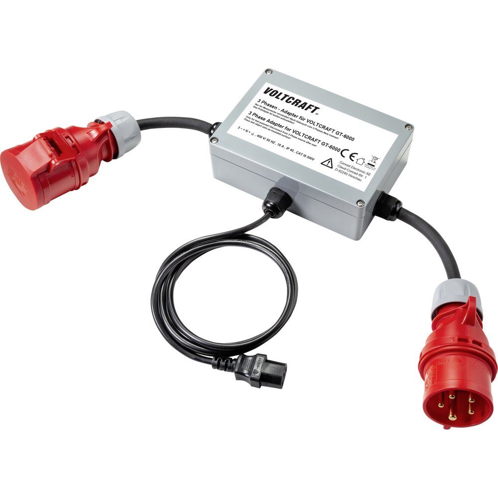 Spannungsprüfer VOLTCRAFT VC GT 6001 16A Messadapter Messadapter 3-phasig CEE 16A  1
