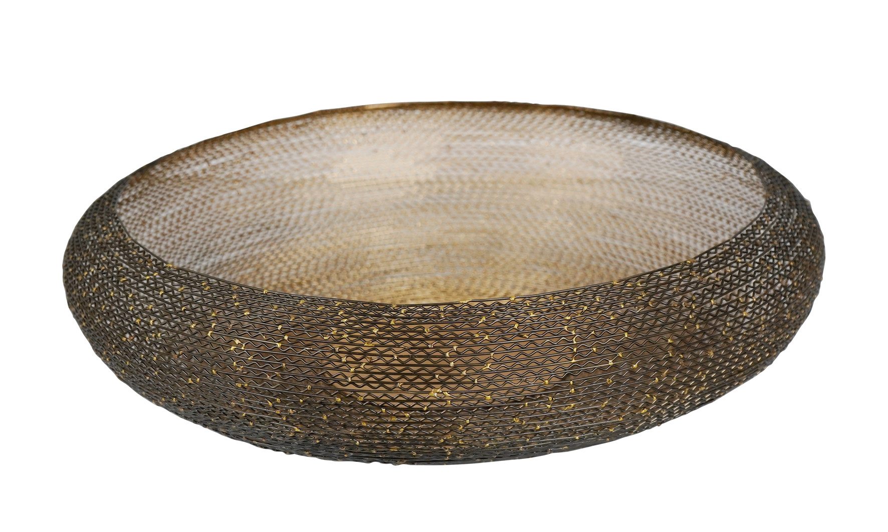 Dekoschale Kaheku Dekoschale Yon, Schwarz/Gold, Ø 60 cm, 1120014613