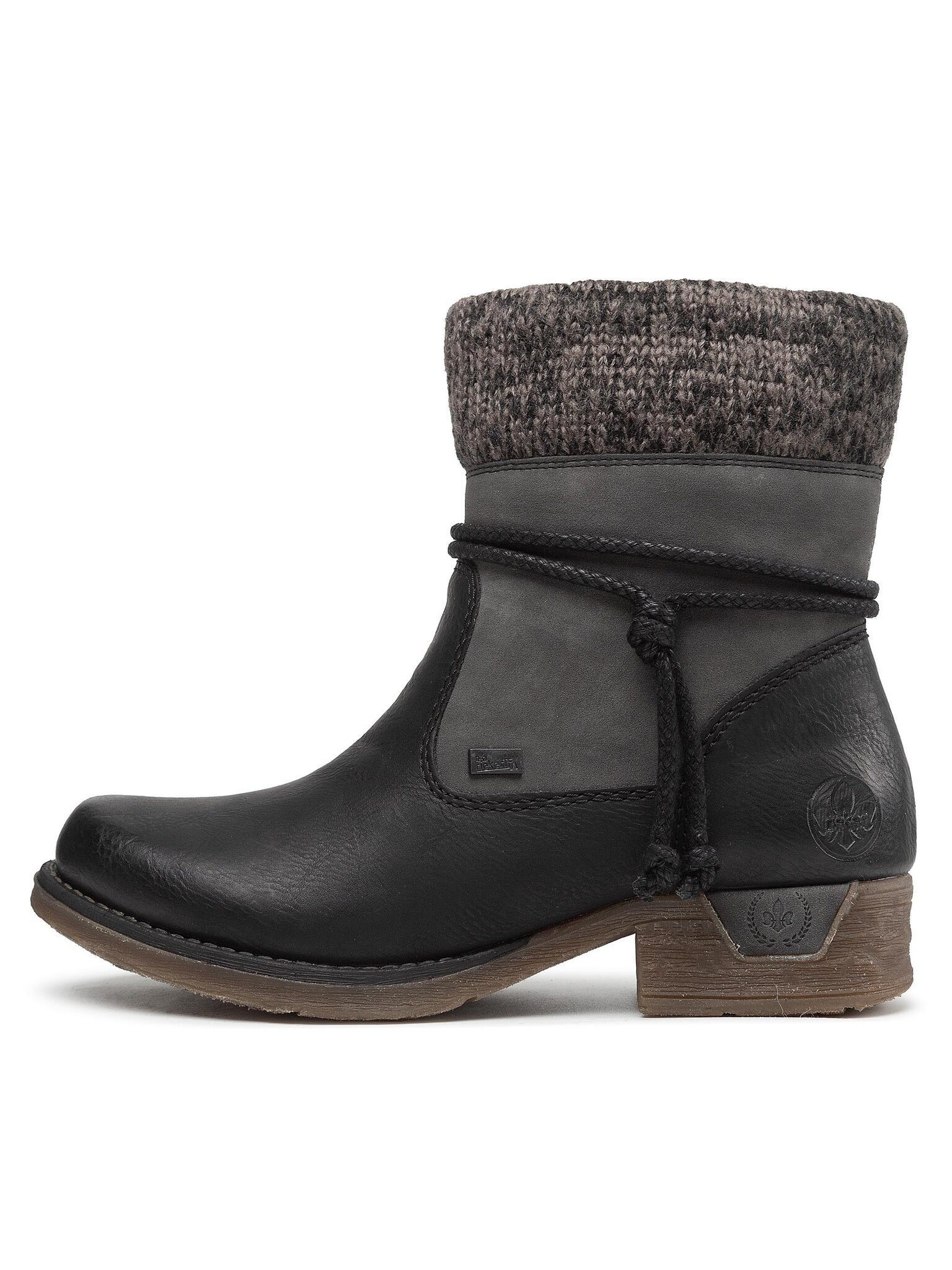 Rieker Damen Stiefeletten RIEKER-79688-00 SCHWARZ Schwarz Stiefelette