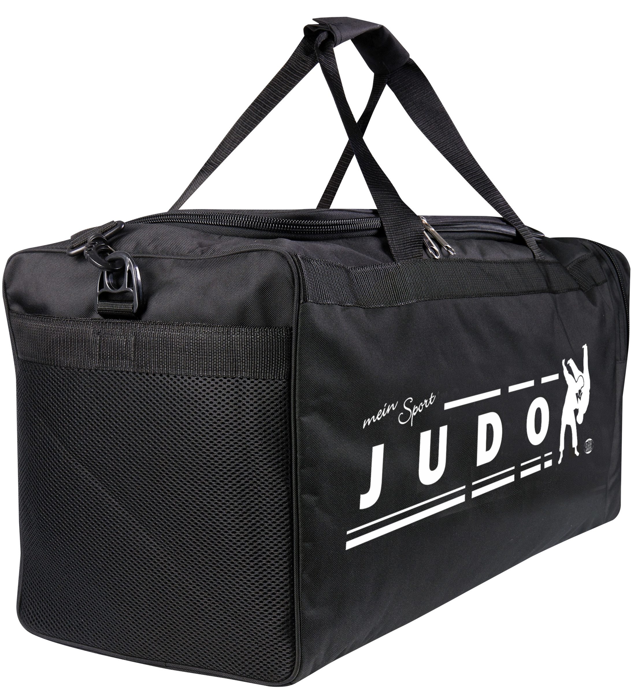 BAY-Sports Sporttasche Trainingstasche mein Sport Judo schwarz 70 cm Taschen Judotasche (Stück), auffälliger und aufwendigen Druck - Erklärung Ihrer Leidenschaft