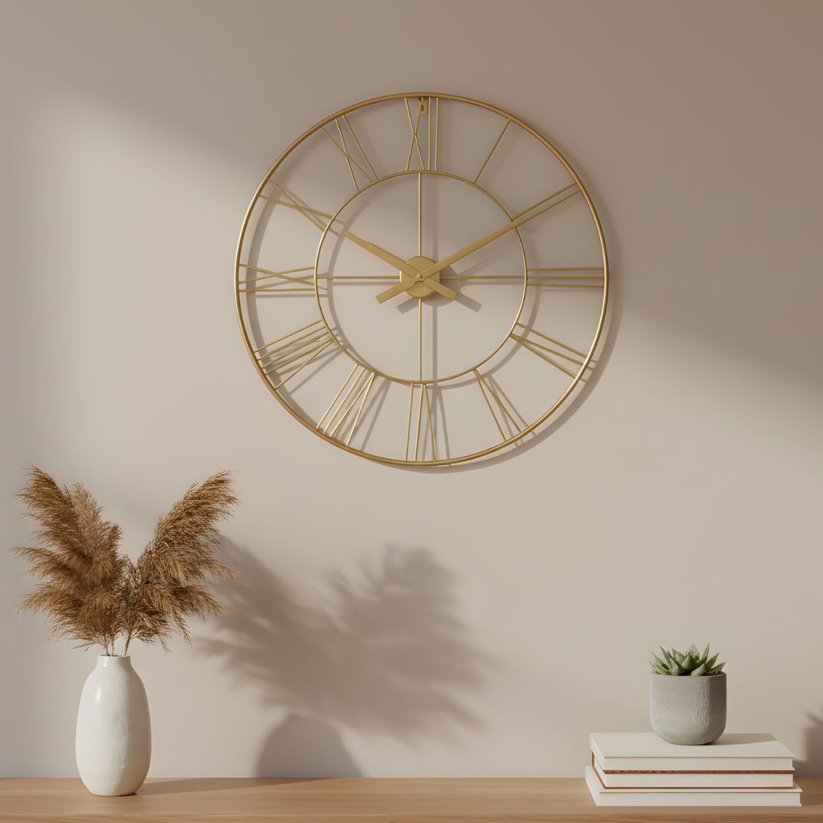 EDAXO Wanduhr Wanduhr im Industriestil ARATIO, Ø 70 cm