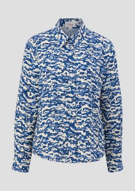 s.Oliver Langarmbluse Bluse aus Viskose Artwork