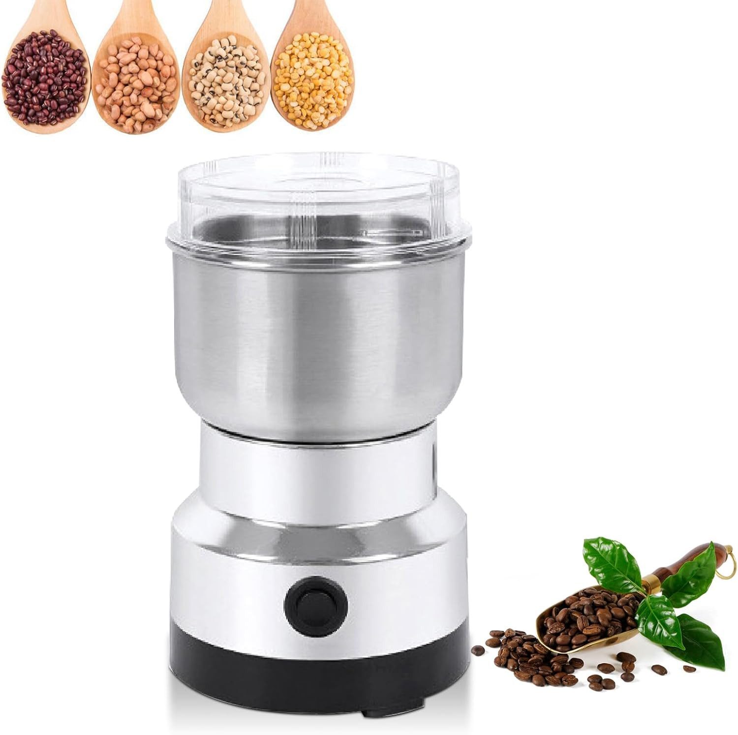 FELIXLEO Getreidemühle Elektrische Getreidemühle Gewürzmühle Kaffeemühle 300g., (1 Stück)