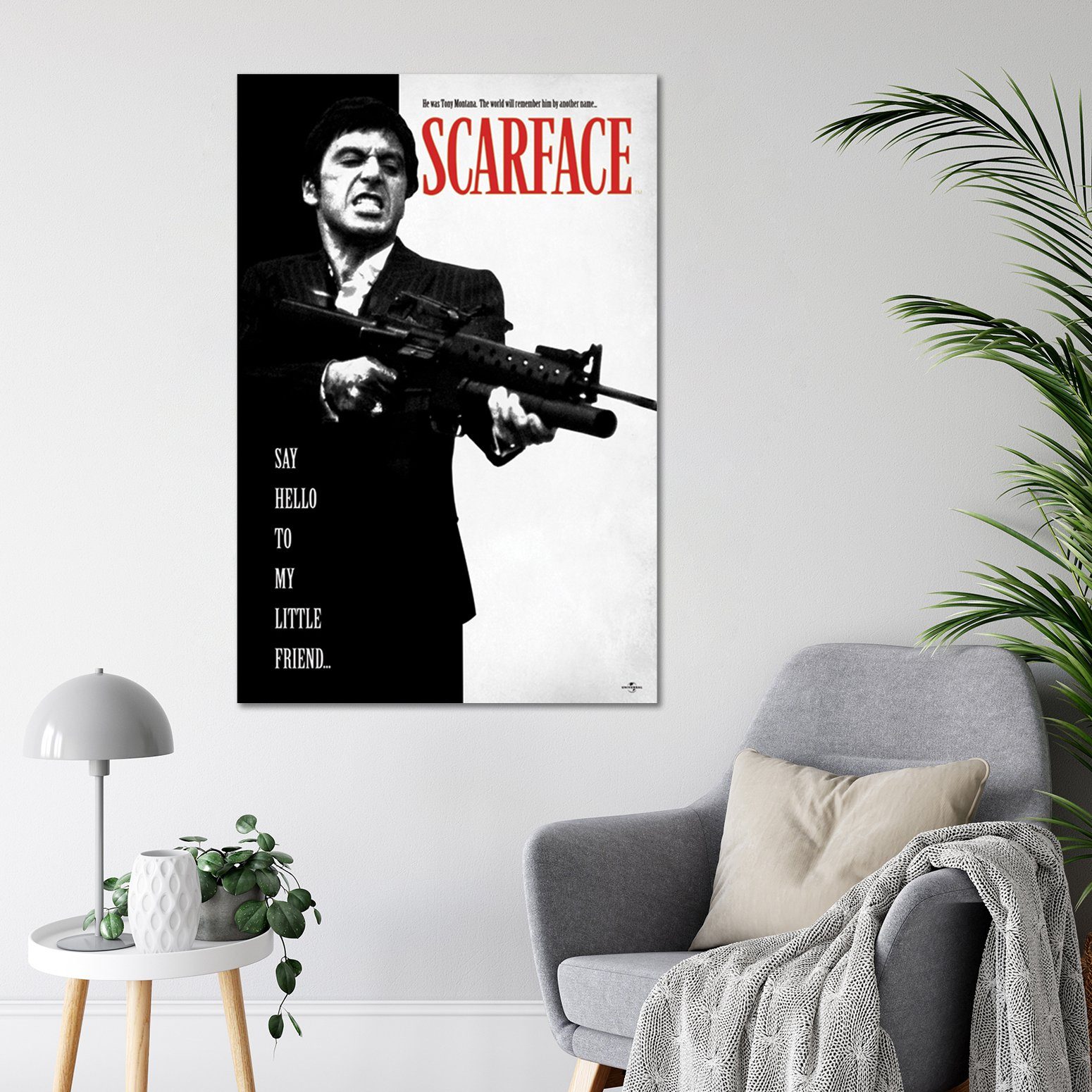 PYRAMID Poster Scarface Poster Al Pacino Say Hello To My Little Friend 61 x 91,5 cm