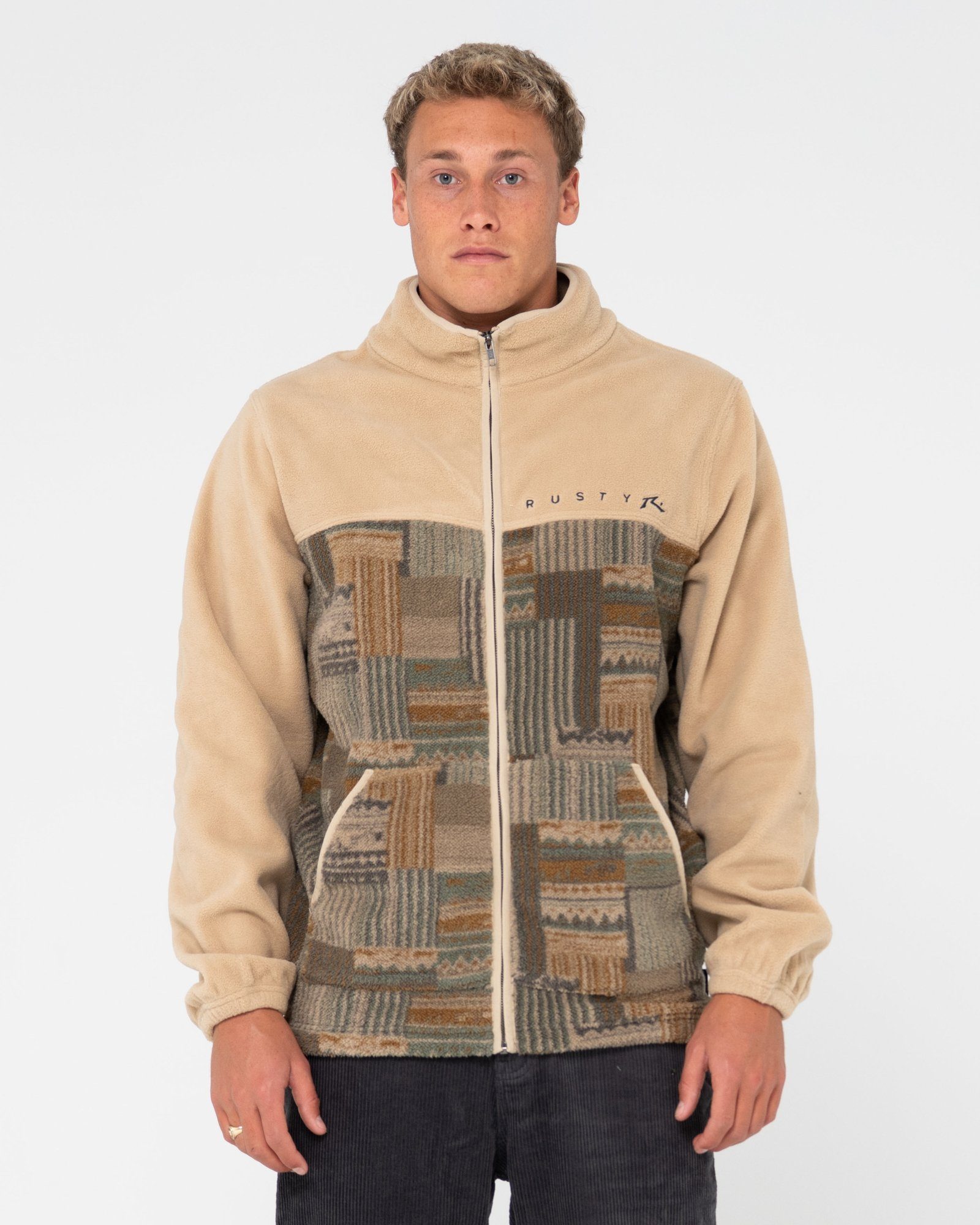 Rusty Fleecejacke SHAG PANELED FULL ZIP FLEECE