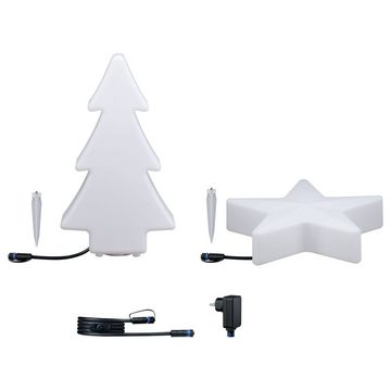 click-licht LED Tischleuchte LED Baum und Stern Set Plug&Shine in Weiß, Fernbedienung: Nein, Leuchtmittel enthalten: Ja, fest verbaut, LED, warmweiss, Tischleuchte, Nachttischlampe, Tischlampe