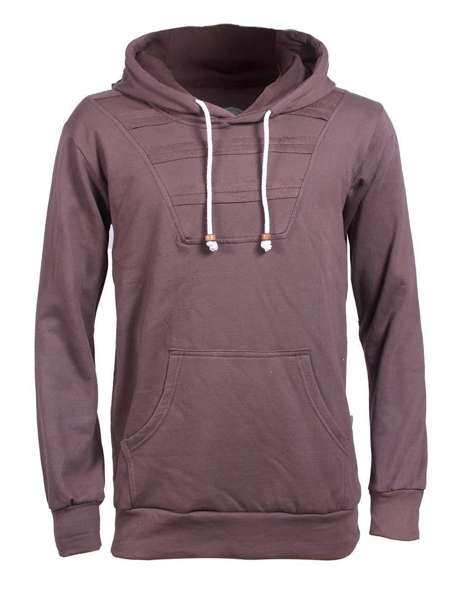 Kapuzensweatshirt Herren Langarm Hoodie Sweater Warm Kapuze Kängurutasche
