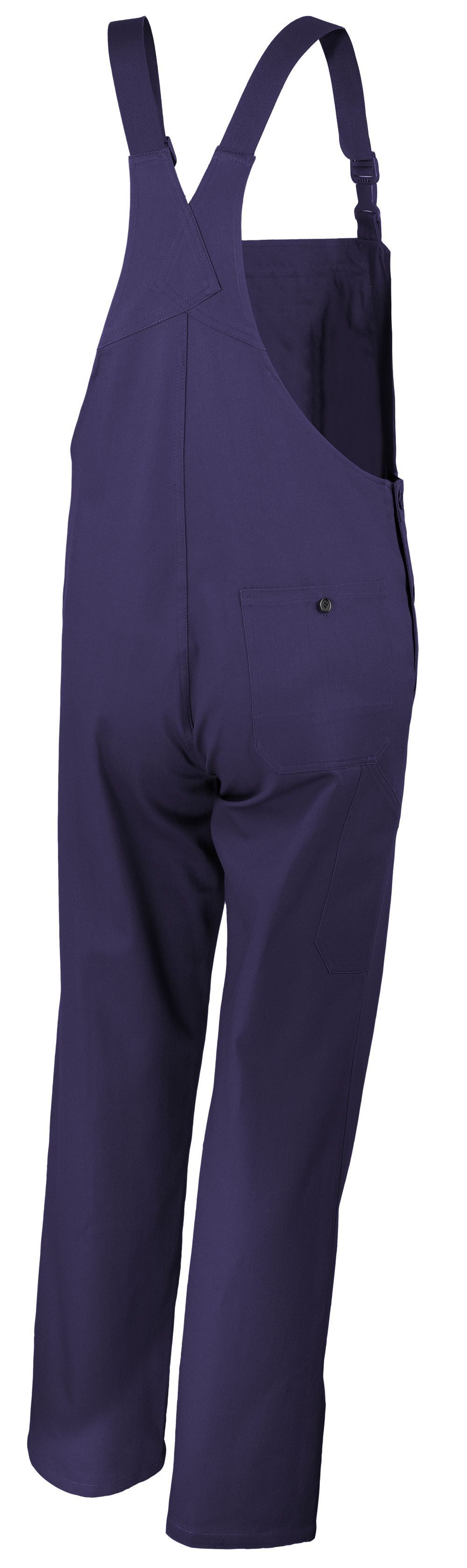 Qualitex Workwear Arbeitslatzhose classical Latzhose - pflegeleichter Blaumann aus reiner Baumwolle (1-tlg) BW 270 g - Arbeitshose mit 7 Taschen - Strapazierfähig - Waschbar