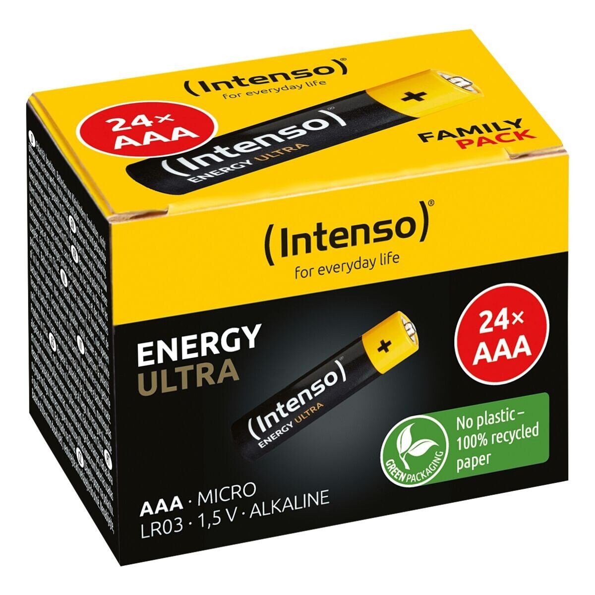 Intenso Energy Ultra Batterie, (1.5 V, 24 St), Micro / AAA / LR3 / LR03, 1,5 V, Alkali