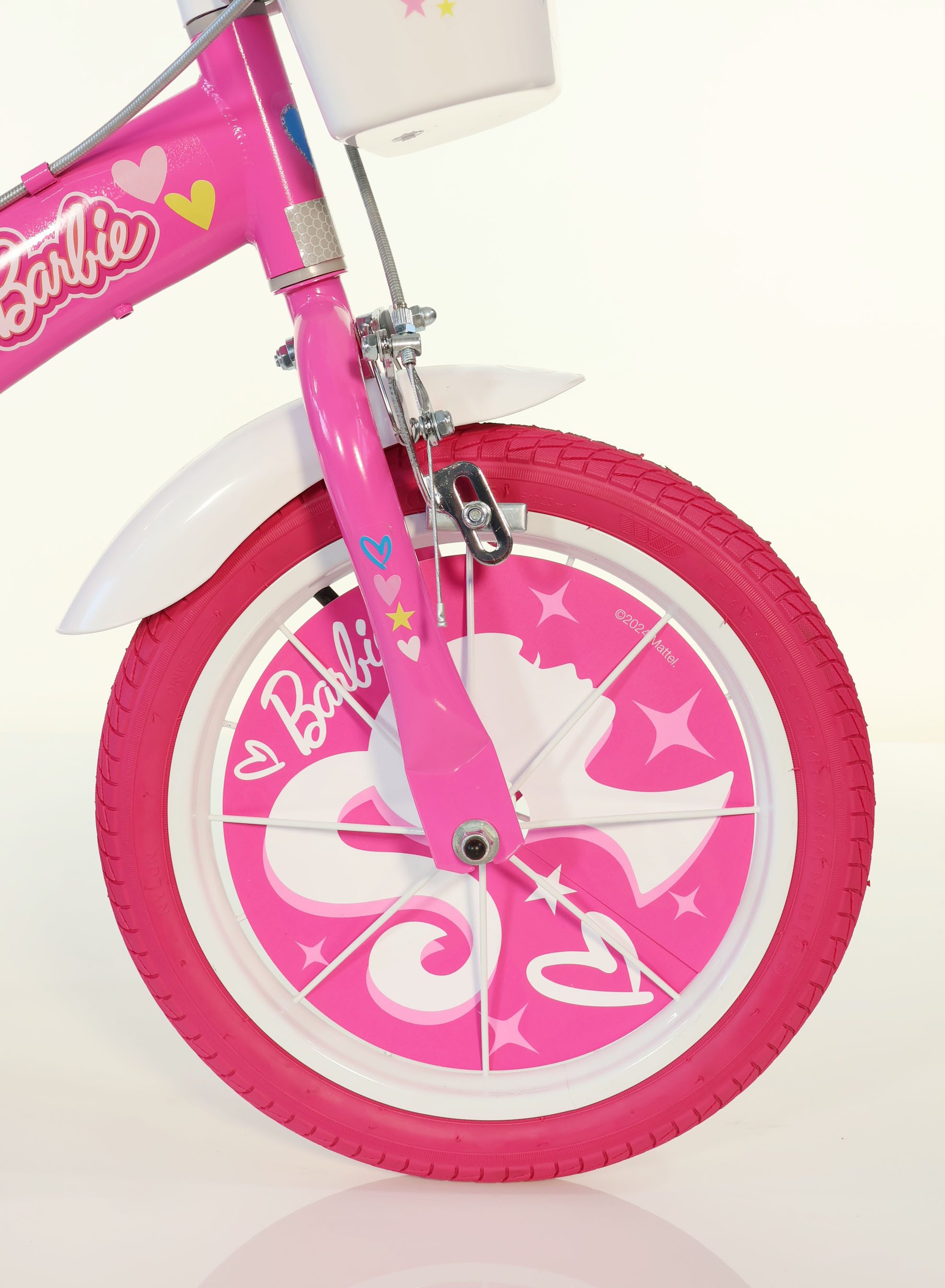 Dino Bikes Kinderfahrrad Barbie 16" Kinderfahrrad 4-7 Jahre, 1 Gang, ohne Schaltung