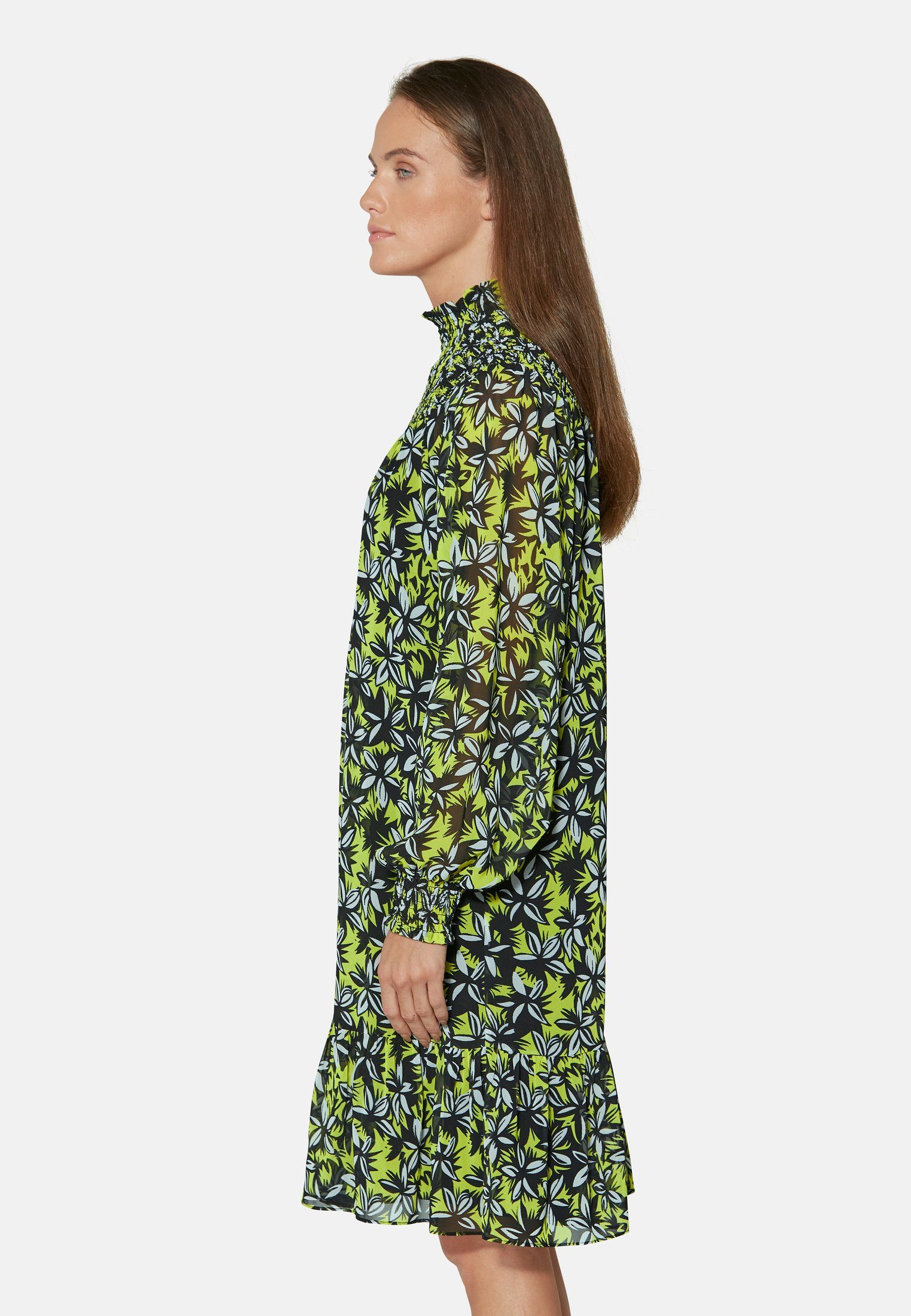 Damen Kleider MADELEINE A-Linien-Kleid Langärmeliges Kleid mit Unikat-Print