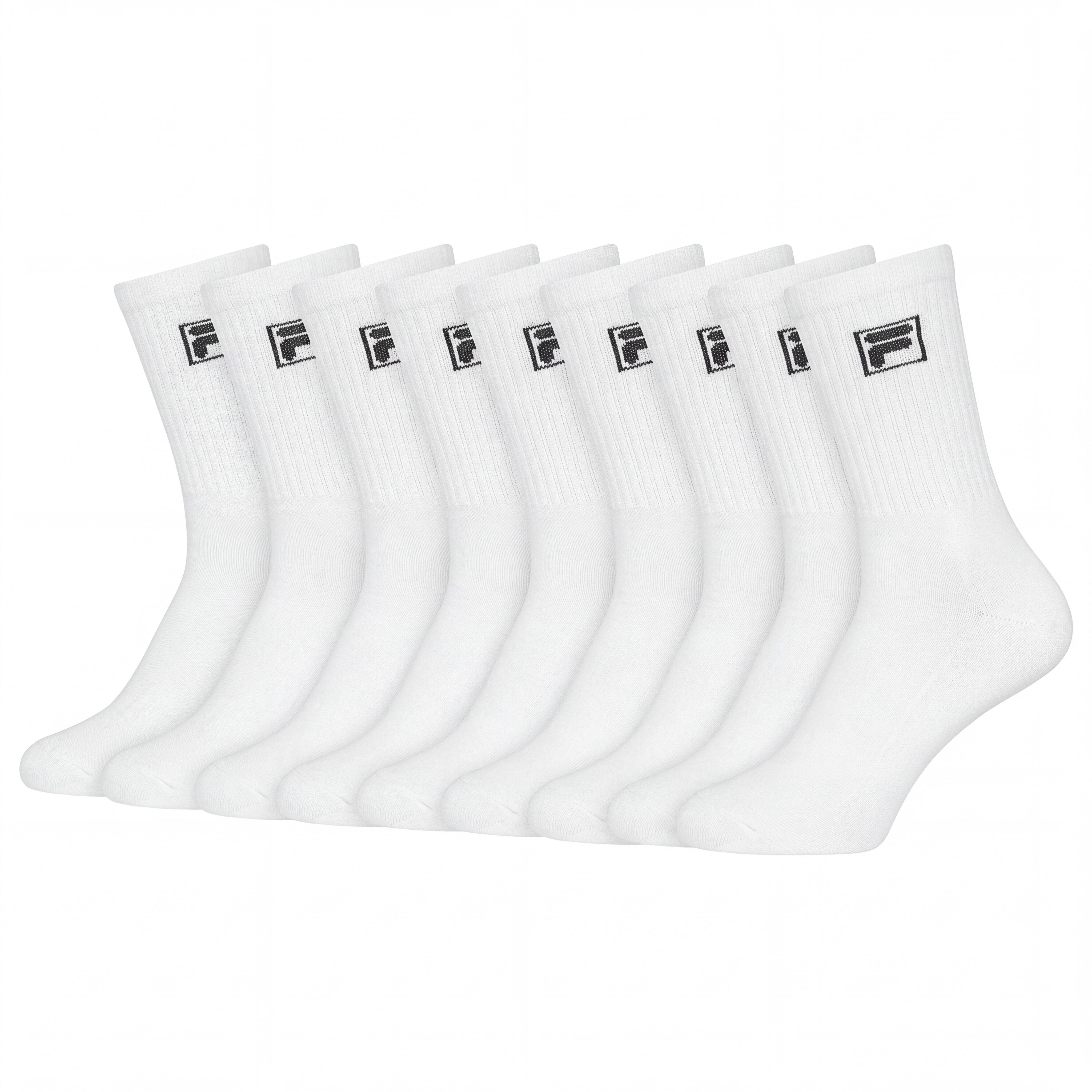 Fila Sportsocken UNISEX CREW TENNIS FULL TERRY SOCKS (9 Paar) mit langem Rippenbündchen