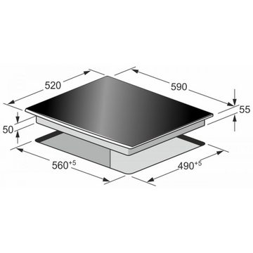 Kaiser Küchengeräte Induktions-Kochfeld KCT 6705 FI, 60cm, Einbau Herd, 4 Kochzonen, Power Booster