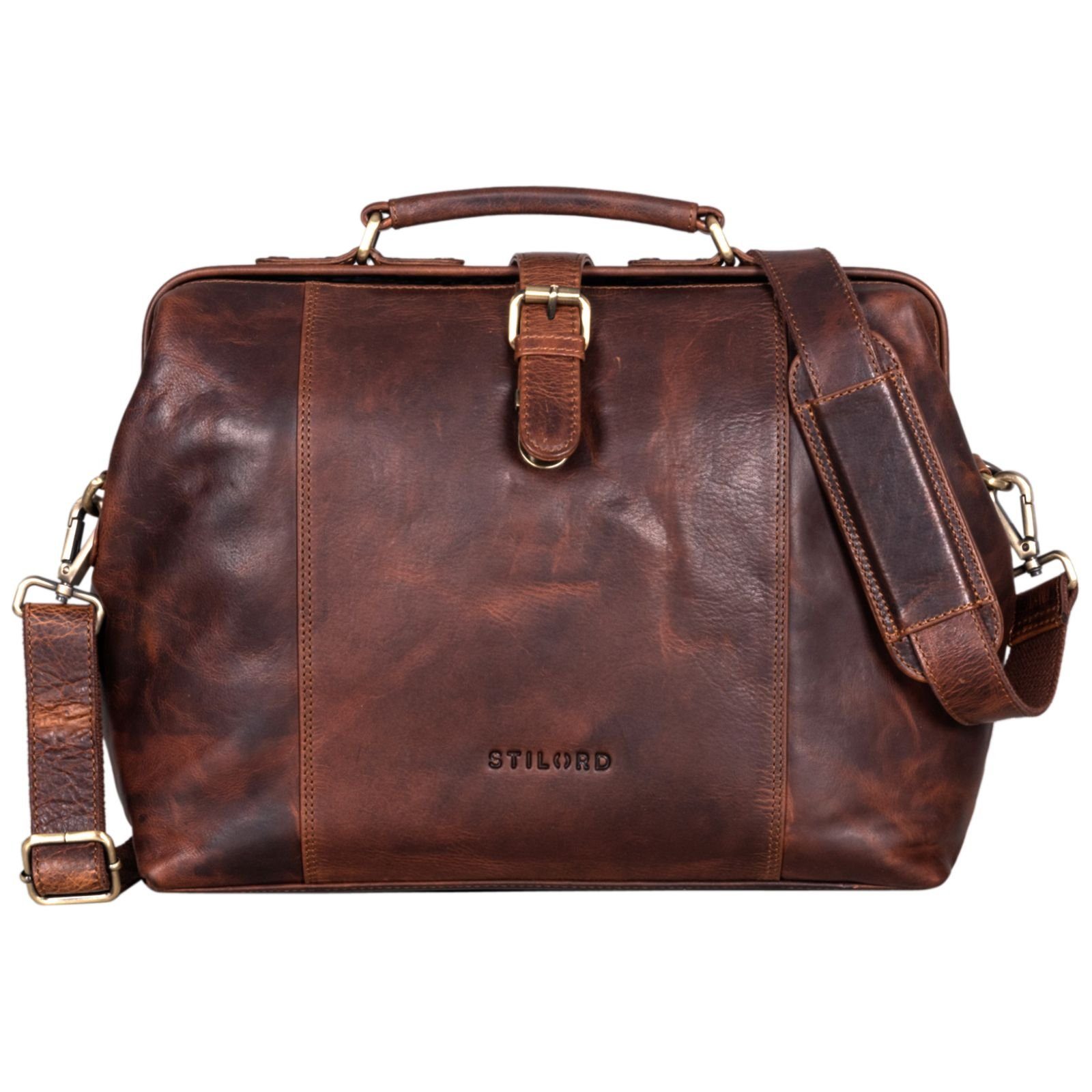 STILORD Aktentasche STILORD "Johannes" Vintage Arzttasche Leder