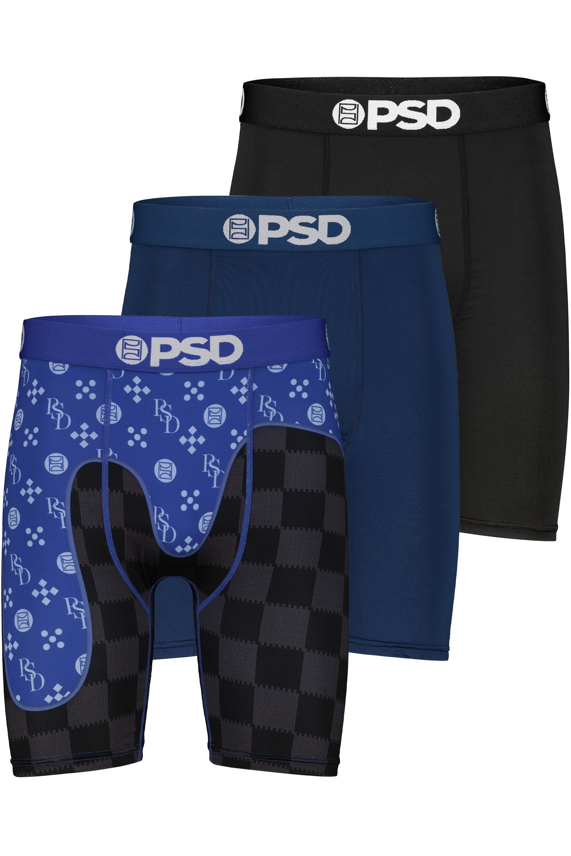 PSD Boxershorts 3 PACK - BLUEBERRY LUXE Herren