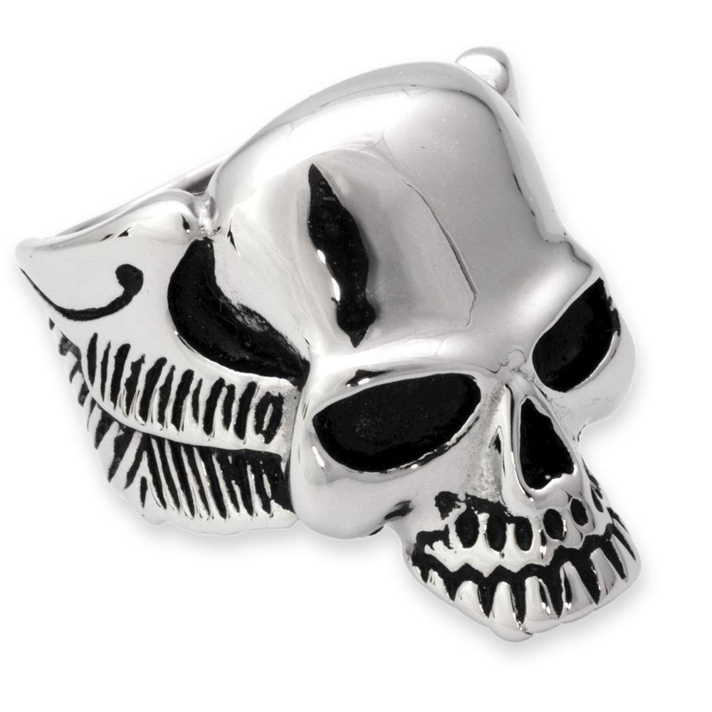 Unique Fingerring Totenkopf Ring aus Edelstahl HM0001 günstig online kaufen