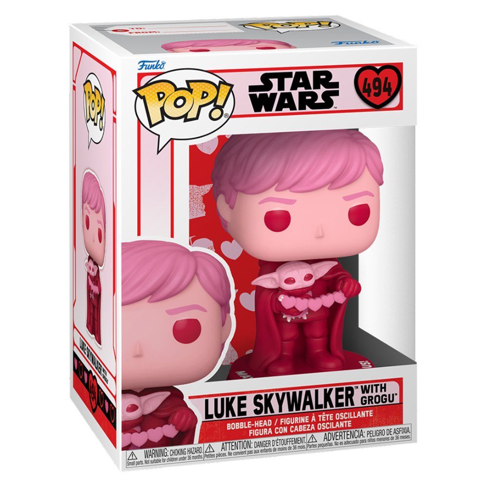 with Wars Star Funko Valentines - Actionfigur Luke POP! Skywalker Grogu