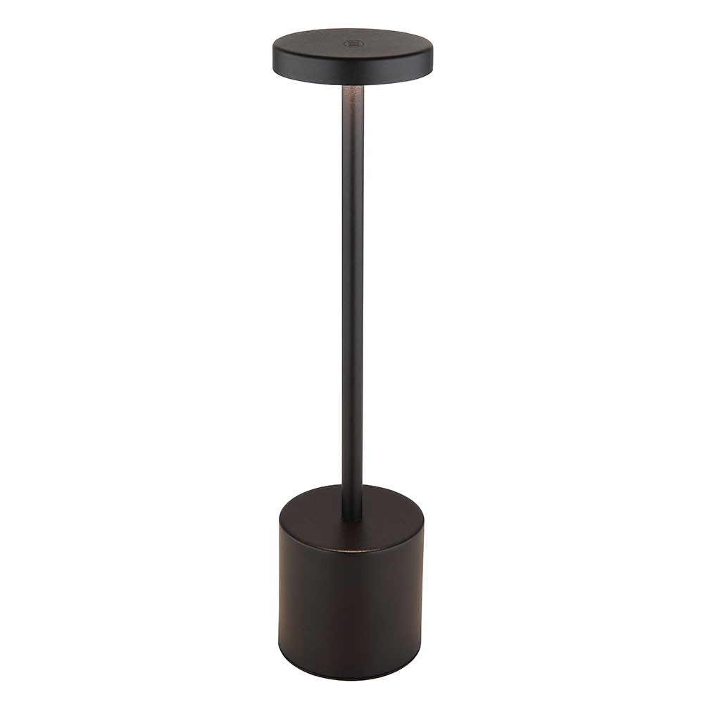 GLOBO LIGHTING LED Schreibtischlampe, LED-Leuchtmittel fest verbaut, Neutralweiß, Warmweiß, Tageslichtweiß, LED Tischleuchte Wohnzimmerlampe Touchdimmer schwarz CCT Akku H 34 cm