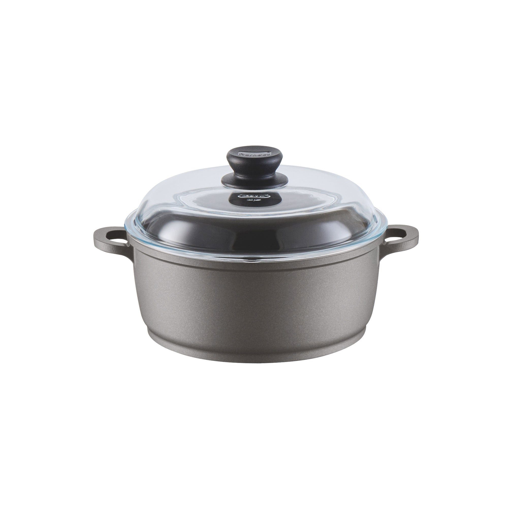 Berndes Kochtopf mit Glasdeckel 24 cm, Aluminium, grau - Bonanza®