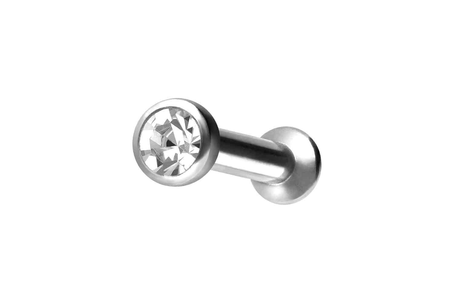 PIERCINGLINE Piercing-Set Chirurgenstahl Triple Piercing Mini Labret mit Innengewinde FLAT-DISC (Labrets, 1-tlg)