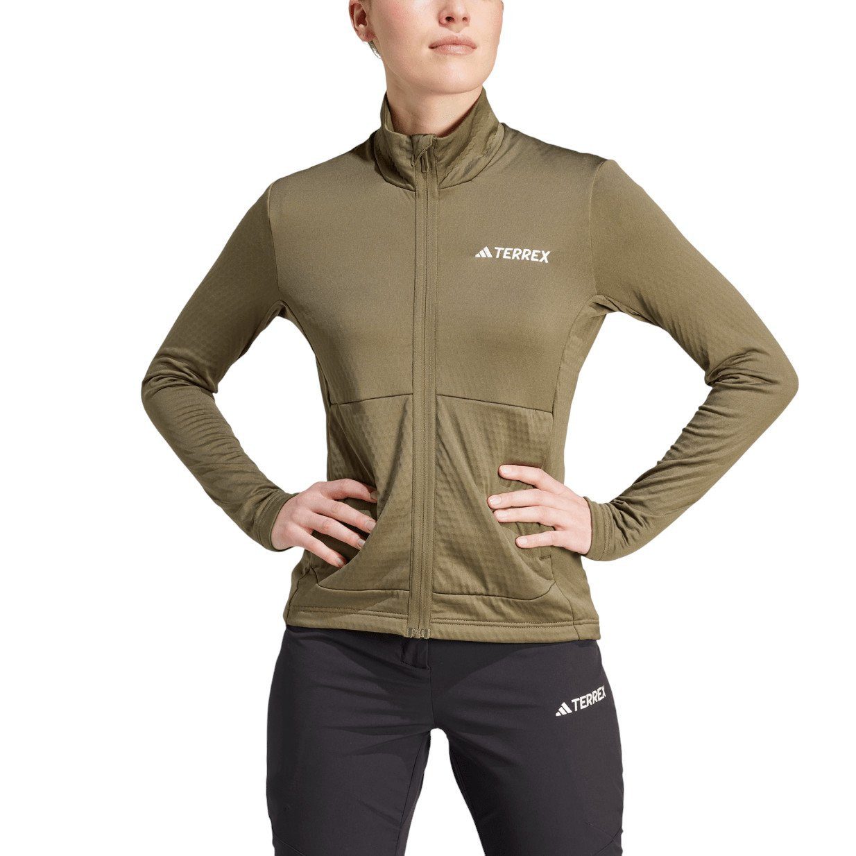 adidas Performance Fleecejacke Terrex Multi Light olivegrün Damen