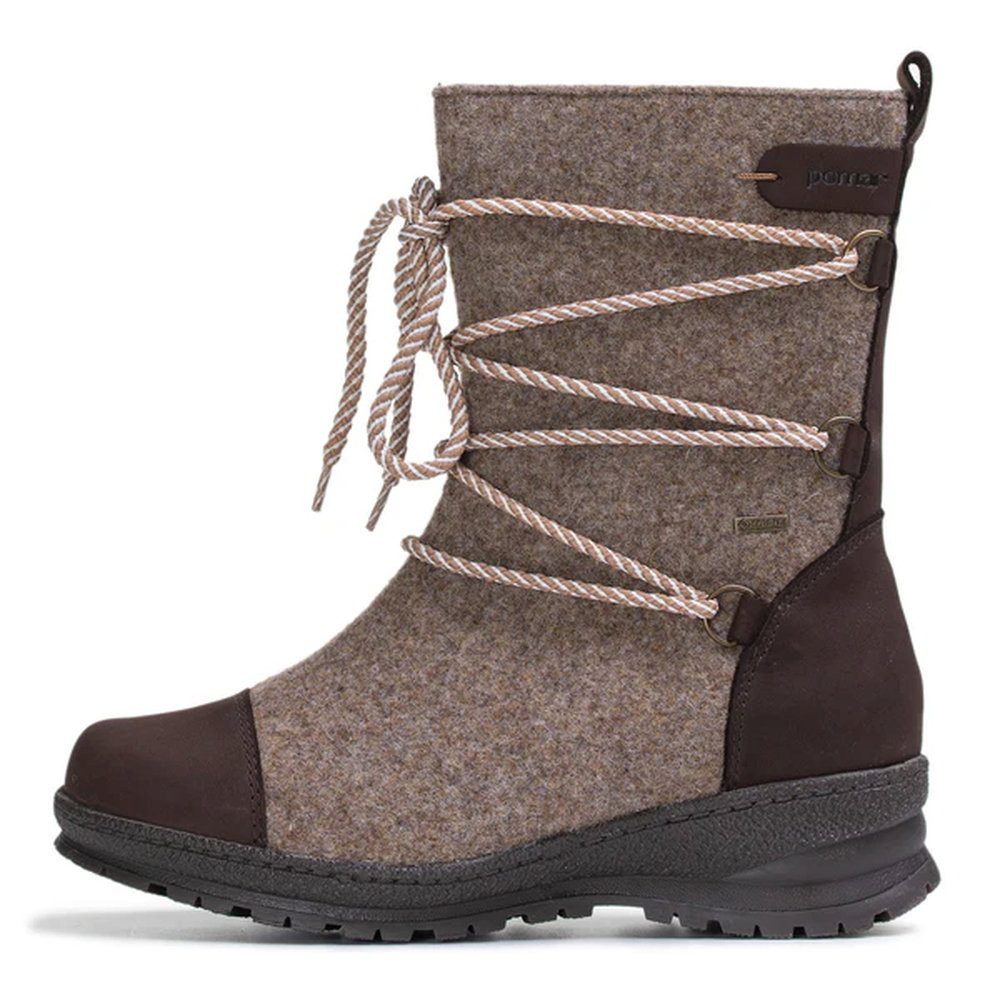 Pomar Koli GTX (Filzstiefel, wasserdicht, breit, extrem warm) sandbraun Winterstiefel