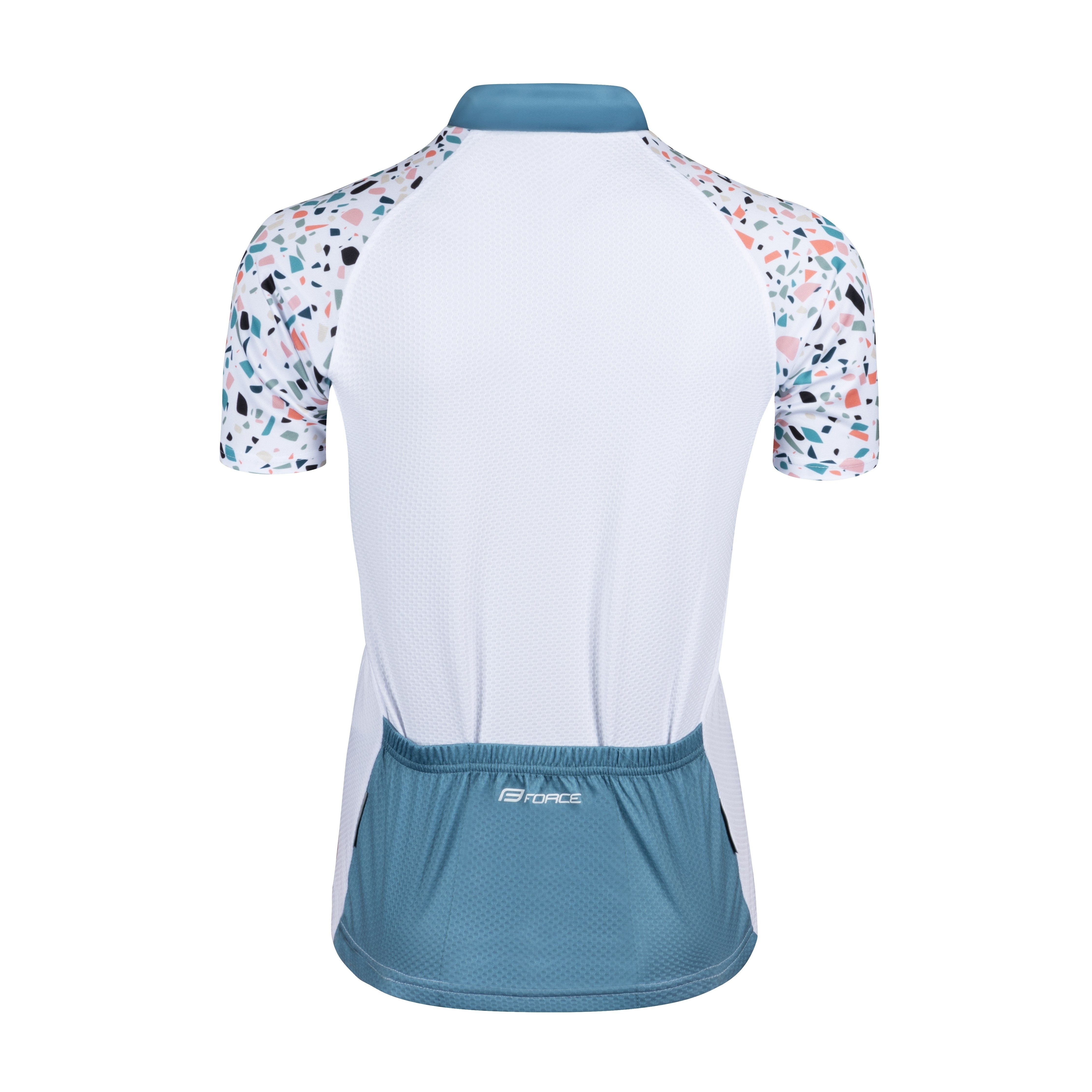FORCE Radtrikot Jersey FORCE ROCK Lady Weiss- Tuerkis %%% günstig online kaufen