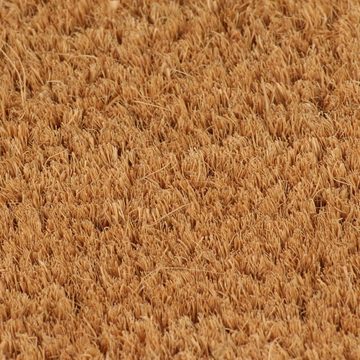 Fußmatte Fußmatte Natur Halbrund 60x90 cm Kokosfaser Getuftet Abtreter, vidaXL, Rechteck, Höhe: 0 mm